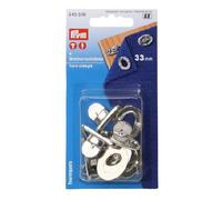 PRYM Turning fasteners clasps brass nickel plated x4 pcs