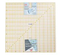 Prym Ruler – Transparent, Black & Yellow – 31.5 x 31.5 cm