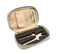 Prym Vario Case Storage Bag for Vario Pliers, Organiser for Sewing Accessories, Tool Bag for Press Stud and Eyelet Tool, Beige, 13,5 x 22,5 x 5 cm, Modern