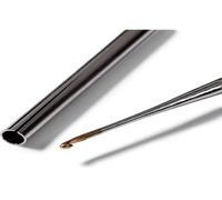 Prym Yarn Crochet Hook, Steel, Silver, 0.6 mm