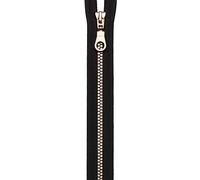 Prym Zip Fastening, Polyester, Black/Rose Gold, 50 cm