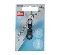 Prym Zipper Ring, Metal, Black, 9.3 x 5.7 x 0.5 cm