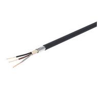 Prysmian Black 3-Core Armoured Cable 1.5mm² X 10M