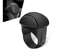 Prywog 1 PC Car Steering Wheel Assist Driving Booster Ball, One-hand Control Non-slip Silicone Power Handle Steering Wheel Rotator, 360-degree Rotation One-hand Steering Effort-saving Tool (Black)