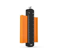 PRYZALO Connectable Contour Gauge Lock-Precisely Copy Irregular Shape Unique Gifts for Men Dad Husband Outline Angle Measuring Tool, Template Tool, Tile Flooring, Scribe Edge (Orange, 6 Inch)