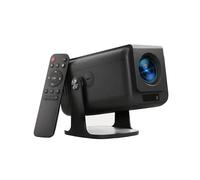 Pryznal Smart 2025 New Projector 4K 1080P with Built in Apps, 500 ANSI WiFi 6 Bluetooth 5.0 Portable Outdoor Projector, Low Blue Light, Works with Gaming Consoles/Phones/Streaming Apps (Black)