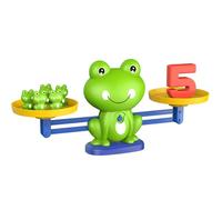 Pryzoq Frog Balance Scale Math Toys for Kids Ages 3+, with Number Cards & Frogs, Interactive Preschool Math Toy for Home & Classroom (1 PCS)