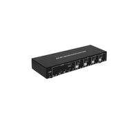 Przełącznik KVM DisplayPort/USB 4x1 4K30Hz z Hubem USB 2.0
