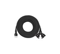 Przedłużacz 2 gniazda 20m 3× 15mm guma P0603