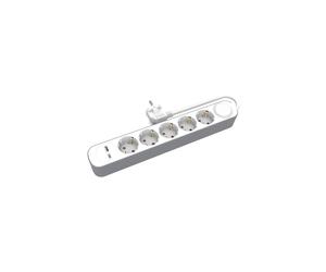 Przedłużacz stały 5x schuko włącznik oraz 1xUSB A 1xUSB C 5m PS-570SWS+USB USBC