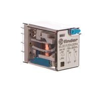 Przekaźnik przemysłowy 2P 10A 24V DC przycisk testujący LED mechaniczny wskaźnik