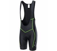 Przewalski Men’s 3D Padded Cycling Bike Bib Shorts, Bicycle Biking Bib Shorts, A-black / Green, Medium