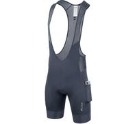 Przewalski Men's Cycling Bib Shorts, 4D Padded Bike Bibs with 2 Pockets, Gray, XX-Large