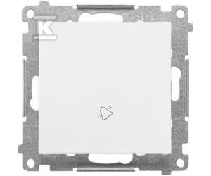 PRZY.DZWONEK WHITE MAT SIMON55 TD1.01/111