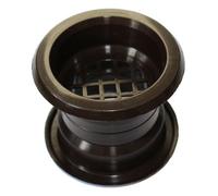 Przybysz Mini Circle Collar Air Vent Grille Door Ventilation Cover Brown Color 4Pcs