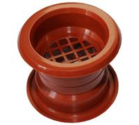 Przybysz Mini Circle Collar Air Vent Grille Door Ventilation Cover Cherry Color 4Pcs
