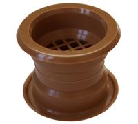 Przybysz Mini Circle Collar Air Vent Grille Door Ventilation Cover Oak Color 4Pcs