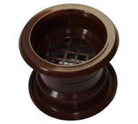 Przybysz Mini Circle Collar Air Vent Grille Door Ventilation Cover Walnut Color 4Pcs