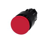 Przycisk grzybkowy 22mm tworzywo czerwony 30mm bez samopowrotu odbl przez pociąg