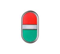 Przycisk sterowniczy 22mm podwójny czerwono/ zielony podświetlany z samopowrotem