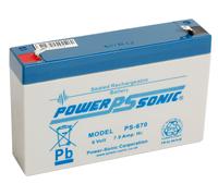 PS-670 Power-Sonic 6v 7Ah PS670 Rechargeable SLA 6 V Battery