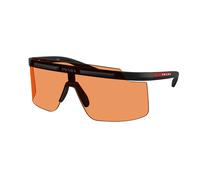 PS B06S 1BO90U Man Sunglasses Injected Black Orange Squared Normal