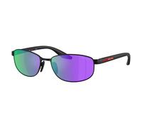 Prada Linea Rossa PS B53S 1BO60Z Man Sunglasses Metal Black Violet Round Normal Mirrored
