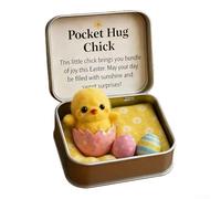 PS-Based Easter 3D Box Decor with Jesus Bunny Chick Lamb Butterfly Motifs for Seasonal Shelf Arrangements (Chick)