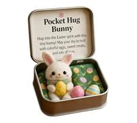 PS-Based Easter 3D Box Decor with Jesus Bunny Chick Lamb Butterfly Motifs for Seasonal Shelf Arrangements (Rabbit)