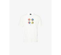 PS by Paul Smith Mens PS by Paul Smith Dice Casual-Fit Cotton-Jersey T-Shirt White M