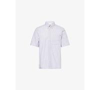PS by Paul Smith Mens PS by Paul Smith Striped Short-Sleeve Cotton Shirt Multi M