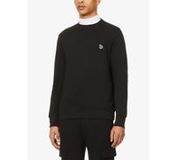 PS by Paul Smith Mens PS by Paul Smith Zebra Brand-Embroidered Cotton Sweatshirt Black M