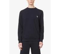 PS by Paul Smith Mens PS by Paul Smith Zebra Brand-Embroidered Cotton Sweatshirt Dark Navy M