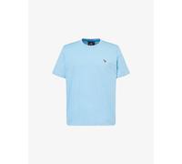 PS by Paul Smith Mens PS by Paul Smith Zebra Crewneck Cotton-Jersey T-Shirt Blue 2XL