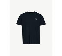 PS by Paul Smith Mens PS by Paul Smith Zebra-Embroidered Cotton-Jersey T-Shirt Navy S