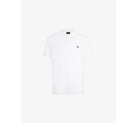PS by Paul Smith Mens PS by Paul Smith Zebra-Embroidered Cotton-Piqué Polo Shirt White L