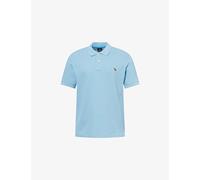 PS by Paul Smith Mens PS by Paul Smith Zebra-Embroidered Cotton Polo Shirt Blue M