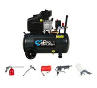Ps Global 50L Air Compressor, 220V/50Hz Voltage, 1.5Kw/2Hp Motor, 8 Bar Pressure, 185L/min With Accessories Kit