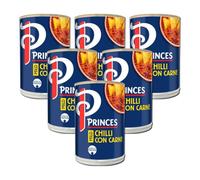 PS Mild Chilli Con Carne Source of Protein Minced Beef in Rich and Spicy Tomato Sauce with Red Kidney Beans 392g Can Free from Artificial Colours, Flavours, and Preservatives (Pack of 6)