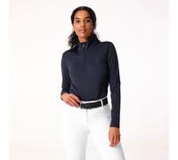 PS of Sweden Ladies Toska Long Sleeve Top - Womens Horse Riding Base Layer Tops - Navy - Size: Large