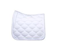 PS of Sweden Ruffle Dressage Saddle Pad - White - Extra space at the withers