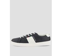 PS PAUL SMITH Beech Logo Leather Trainers, Navy, Size 7, Men Navy