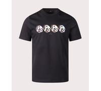 PS Paul Smith Mens 3D PS Row T-Shirt - Colour: 79 Black - Size: Medium