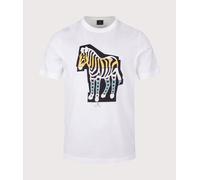 Paul Smith Zebra Cutout T-Shirt Colour : White, Size : Extra Large