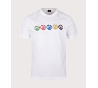 PS Paul Smith Mens PS Repeat T-Shirt - Colour: 01 White - Size: XL