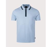 PS Paul Smith Mens Quarter Zip Polo Shirt - Colour: 41D Blue - Size: Large Large