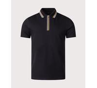 PS Paul Smith Mens Quarter Zip Polo Shirt - Colour: 79 Black - Size: XL