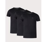 3 Pack Short Sleeve T Shirt Black, XL