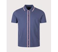 PS Paul Smith Mens Regular Fit Button Through Polo Shirt - Colour: 46B Indigo - Size: XL
