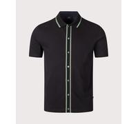 PS Paul Smith Mens Regular Fit Button Through Polo Shirt - Colour: 79 Black - Size: XXL